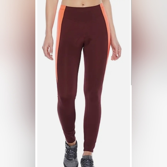 NEW NWT Xersion Full Length High Rise Cycling Padded Leggings Sz Small Port Wine - Picture 1 of 10
